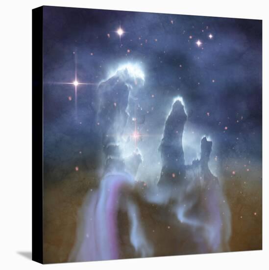 Pillars of Creation in the Eagle Nebula-Stocktrek Images-Stretched Canvas