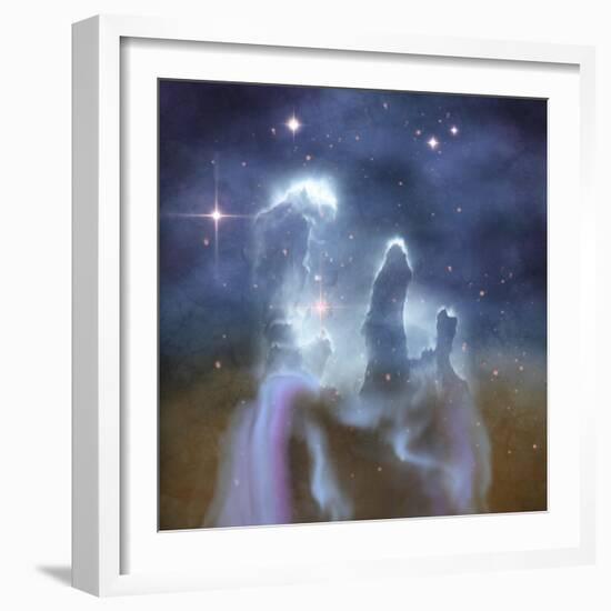 Pillars of Creation in the Eagle Nebula-Stocktrek Images-Framed Premium Giclee Print