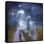 Pillars of Creation in the Eagle Nebula-Stocktrek Images-Framed Stretched Canvas