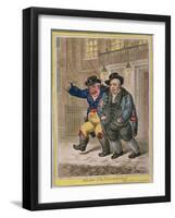 Pillars of the Consitution: Three O'Clock and a Cloudy Morning, Published by Hannah Humphrey in…-James Gillray-Framed Giclee Print