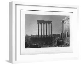 Pillars of the Great Temple at Balbec, 1841-J Sands-Framed Giclee Print