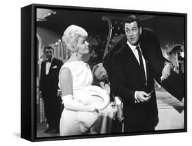 Pillow Talk, Doris Day, Nick Adams, Rock Hudson, 1959-null-Framed Stretched Canvas