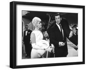 Pillow Talk, Doris Day, Nick Adams, Rock Hudson, 1959-null-Framed Photo