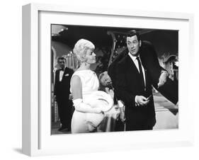 Pillow Talk, Doris Day, Nick Adams, Rock Hudson, 1959-null-Framed Photo