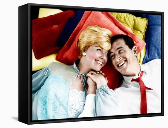 Pillow Talk, Doris Day, Rock Hudson, 1959-null-Framed Stretched Canvas