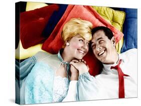 Pillow Talk, Doris Day, Rock Hudson, 1959-null-Stretched Canvas