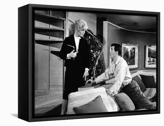 Pillow Talk, Doris Day, Rock Hudson, 1959-null-Framed Stretched Canvas