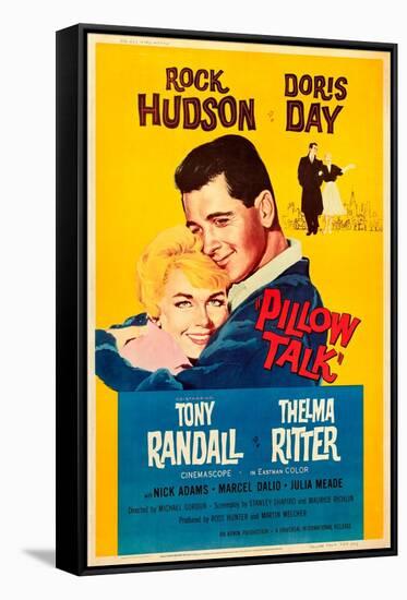 Pillow Talk, Doris Day, Rock Hudson, 1959-null-Framed Stretched Canvas