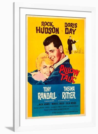 Pillow Talk, Doris Day, Rock Hudson, 1959-null-Framed Art Print