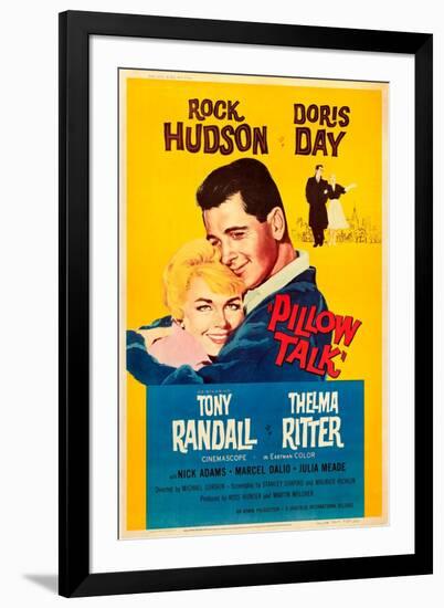 Pillow Talk, Doris Day, Rock Hudson, 1959-null-Framed Art Print
