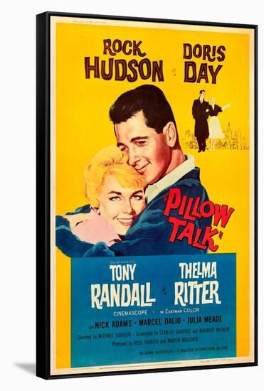 Pillow Talk, Doris Day, Rock Hudson, 1959-null-Framed Stretched Canvas