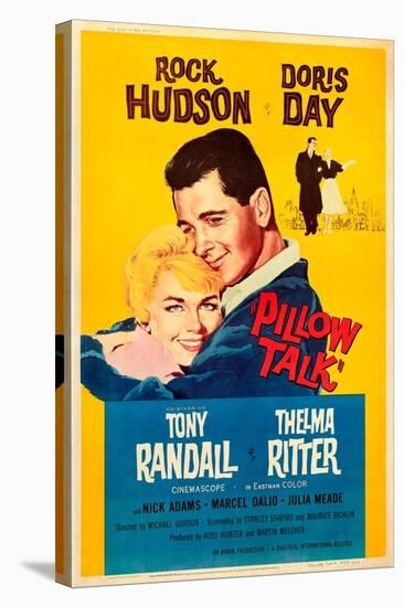 Pillow Talk, Doris Day, Rock Hudson, 1959-null-Stretched Canvas