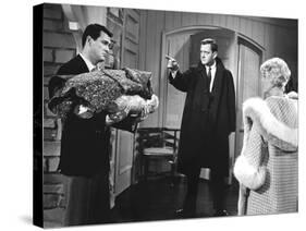 Pillow Talk, Rock Hudson, Tony Randall, Doris Day, 1959-null-Stretched Canvas