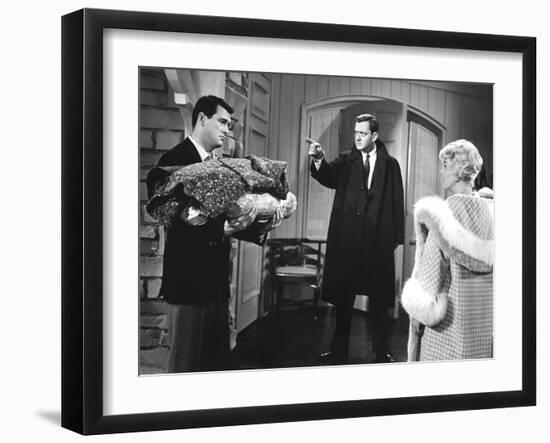 Pillow Talk, Rock Hudson, Tony Randall, Doris Day, 1959-null-Framed Photo