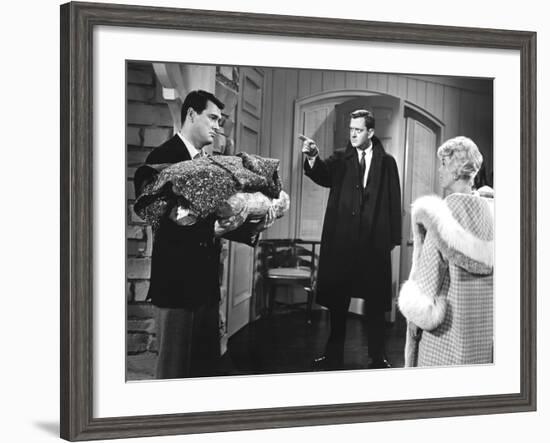 Pillow Talk, Rock Hudson, Tony Randall, Doris Day, 1959-null-Framed Photo