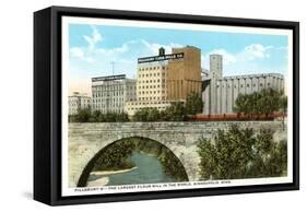 Pillsbury Flour Mill, Minneapolis, Minnesota-null-Framed Stretched Canvas