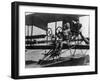 Pilot Albert C. Read, Future Us Navy Admiral, at the Controls of Nc-4 Biplane in 1919-null-Framed Photographic Print