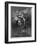 Pilot at Wheel of Ship-null-Framed Giclee Print