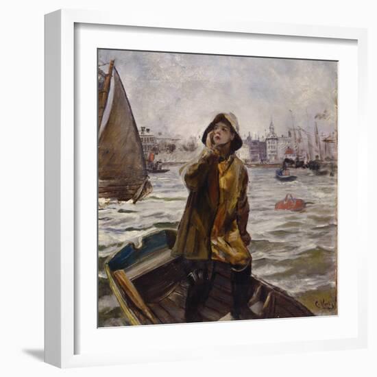 Pilot boy, Bergens Bay, 1905-Christian Krohg-Framed Giclee Print