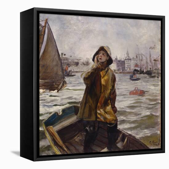 Pilot boy, Bergens Bay, 1905-Christian Krohg-Framed Stretched Canvas