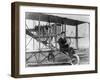 Pilot Lincoln Beachey with his airplane Photograph No.1-Lantern Press-Framed Art Print
