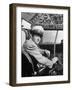 Pilot Lt. Col. Henry T. Myers on President Harry S. Truman's New Plane "The Independence"-Peter Stackpole-Framed Photographic Print