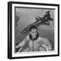 Pilot Scott Crossfield Standing in Front of the X-15-Allan Grant-Framed Photographic Print