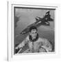 Pilot Scott Crossfield Standing in Front of the X-15-Allan Grant-Framed Photographic Print