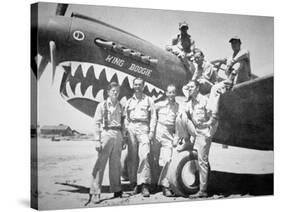 Pilots of the American Volunteer Group, or the 'Flying Tigers' in China, 1941- 42-null-Stretched Canvas