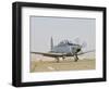Pilots Perform a Pre-Flight on their T-6 Texan Trainer Aircraft-null-Framed Photographic Print