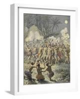 Pilou, Traditional Kanak Dance, New Caledonia-null-Framed Giclee Print