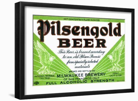 Pilsengold Beer-null-Framed Art Print