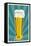 Pilsner Glass-Lantern Press-Framed Stretched Canvas