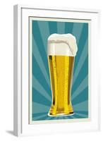 Pilsner Glass-Lantern Press-Framed Art Print