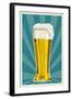 Pilsner Glass-Lantern Press-Framed Art Print