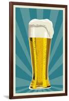 Pilsner Glass-Lantern Press-Framed Art Print