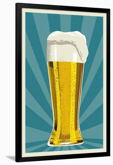 Pilsner Glass-Lantern Press-Framed Art Print