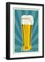 Pilsner Glass-Lantern Press-Framed Art Print