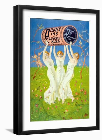 Pilules Pink pour personnes pâles, 1910-Leonetto Cappiello-Framed Art Print