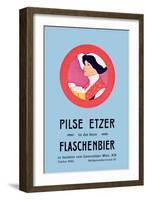 Pilznetzer is Das Beste Flaschenbier-F. Sperl-Framed Art Print