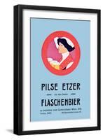 Pilznetzer is Das Beste Flaschenbier-F. Sperl-Framed Art Print