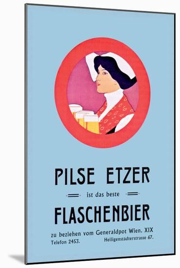 Pilznetzer is Das Beste Flaschenbier-F. Sperl-Mounted Art Print