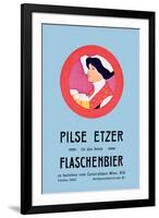 Pilznetzer is Das Beste Flaschenbier-F. Sperl-Framed Art Print