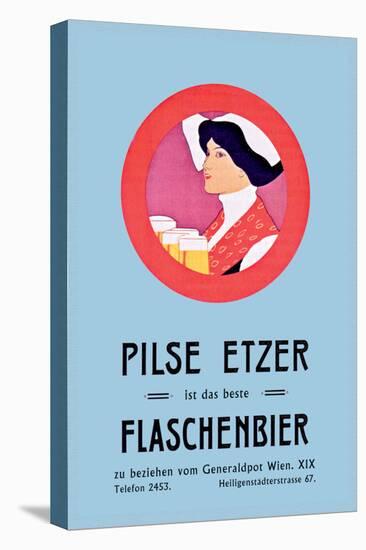 Pilznetzer is Das Beste Flaschenbier-F. Sperl-Stretched Canvas