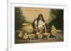 Pima Indian with Baskets-null-Framed Premium Giclee Print