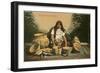 Pima Indian with Baskets-null-Framed Art Print