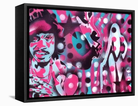 Pimp Daddy’s Lounge-Abstract Graffiti-Framed Stretched Canvas