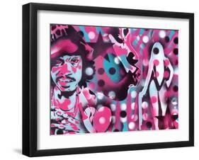 Pimp Daddy’s Lounge-Abstract Graffiti-Framed Giclee Print
