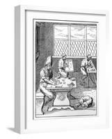 Pin and Needle Maker, C1559-1591-Jost Amman-Framed Giclee Print