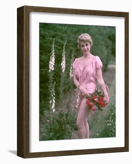 Pin-Up and Foxgloves-Charles Woof-Framed Photographic Print